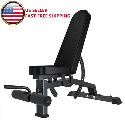Adjustable Strength Training Bench Press Home Full Body Workout Foldable Weight Benches
