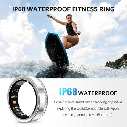 Smart Ring For Women Luxury Elegant Diamond Ring With Visible Tech Core