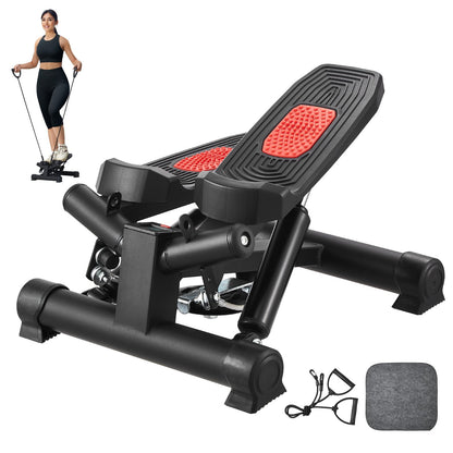 Stair Stepper, Mini Stepper For Exercise At Home, Hydraulic Fitness Twist Stepper