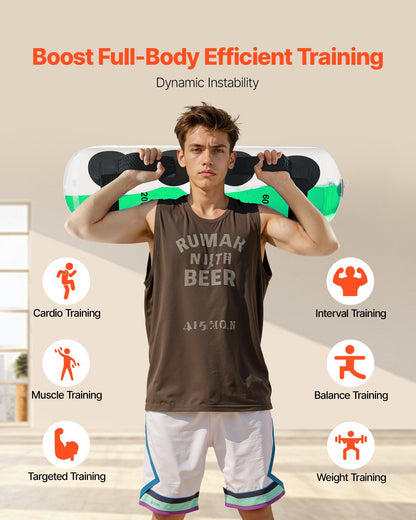 Water Weights Aqua Bag, Large Aqua Bags For Workout, 70 Lbs Adjustable Portable Stability Fitness & Full Body Exercise Equipment