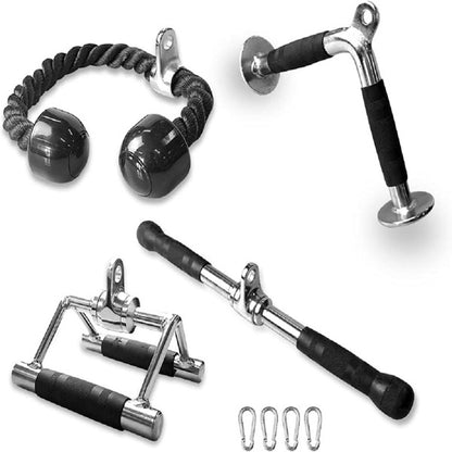 Multi-functional Fitness Handlebars, 4-piece Set Of Adjustable Pull-down Squat Racks