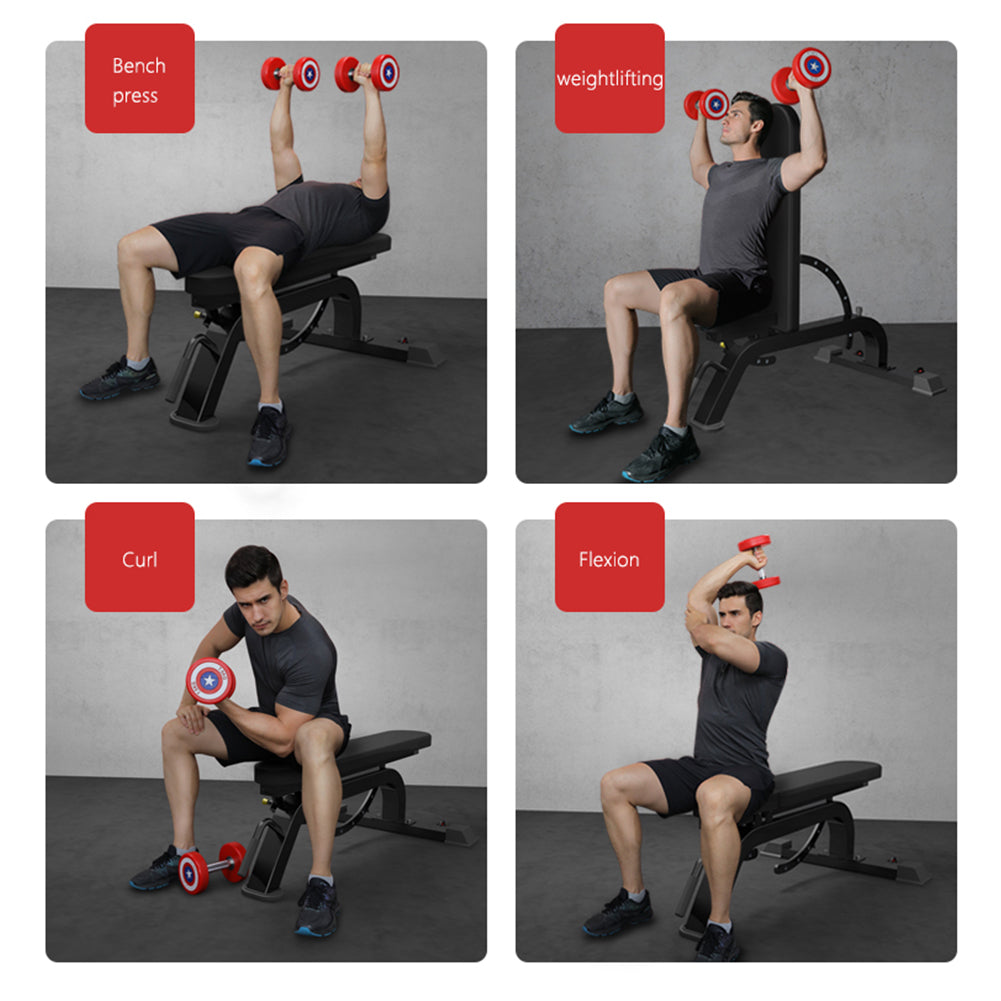 Adjustable Strength Training Bench Press Home Full Body Workout Foldable Weight Benches