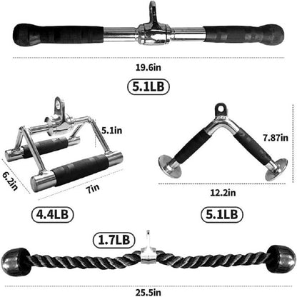 Multi-functional Fitness Handlebars, 4-piece Set Of Adjustable Pull-down Squat Racks