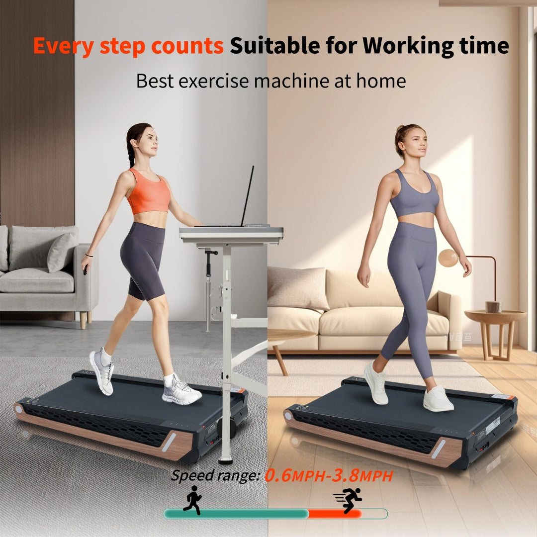 8 Incline Walking Pad Treadmill Portable Compact Treadmills Under Desk Treadmill