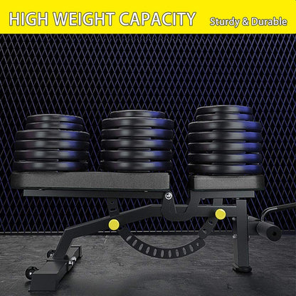 Adjustable Strength Training Bench Press Home Full Body Workout Foldable Weight Benches