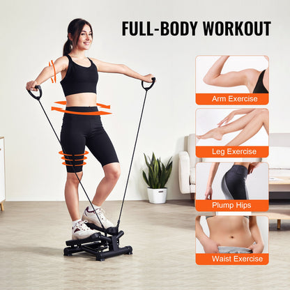 Stair Stepper, Mini Stepper For Exercise At Home, Hydraulic Fitness Twist Stepper