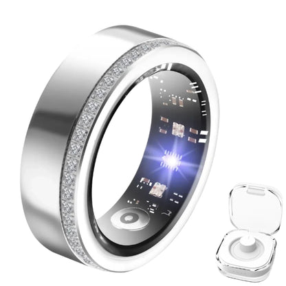 Smart Ring For Women Luxury Elegant Diamond Ring With Visible Tech Core