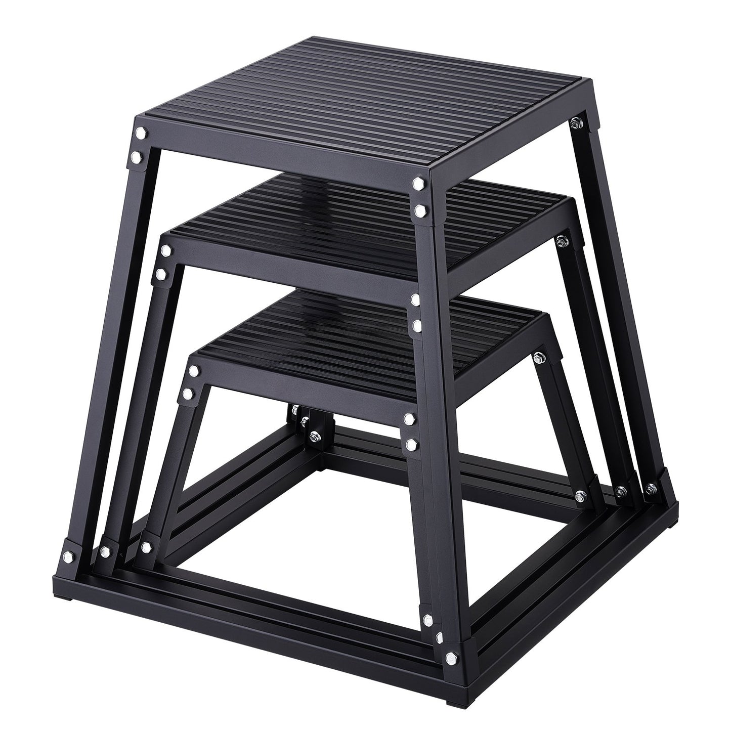 Plyometric Jump Boxes, 12/18/24 Inch Plyo Box, Platform And Jumping Agility Box