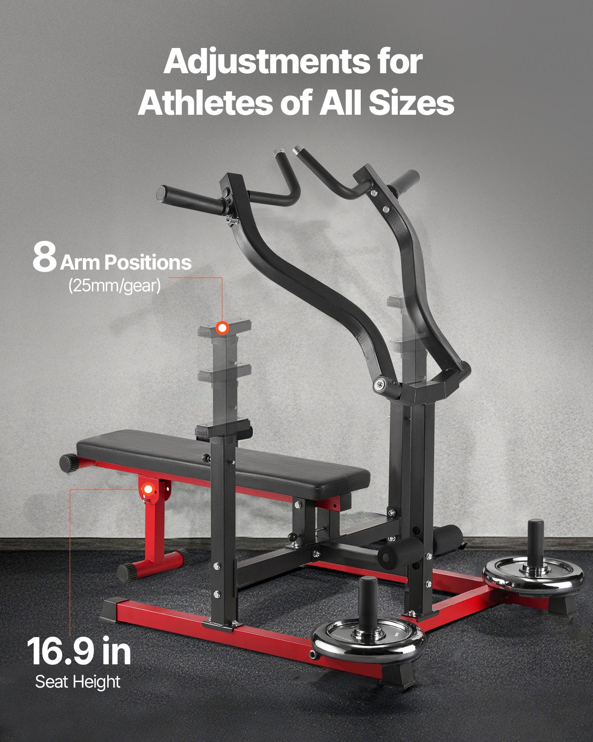 Chest Press Machine, 450 LBS Bench Press Set