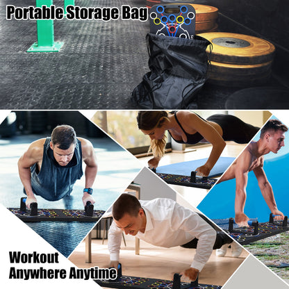 Multifunctional Push Up Board Home Strength Training Equipment With 15 Fitness Accessories