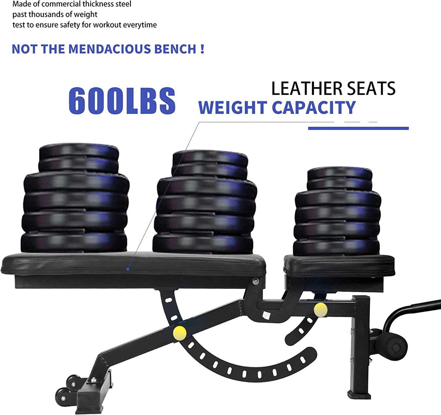 Adjustable Strength Training Bench Press Home Full Body Workout Foldable Weight Benches
