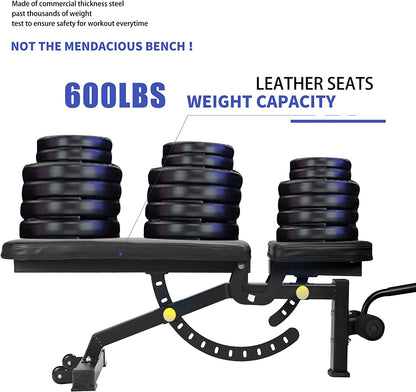 Adjustable Strength Training Bench Press Home Full Body Workout Foldable Weight Benches