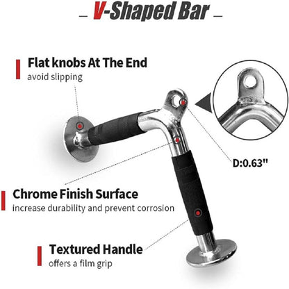 Multi-functional Fitness Handlebars, 4-piece Set Of Adjustable Pull-down Squat Racks