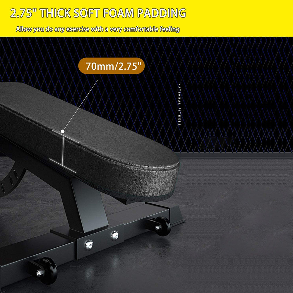 Adjustable Strength Training Bench Press Home Full Body Workout Foldable Weight Benches