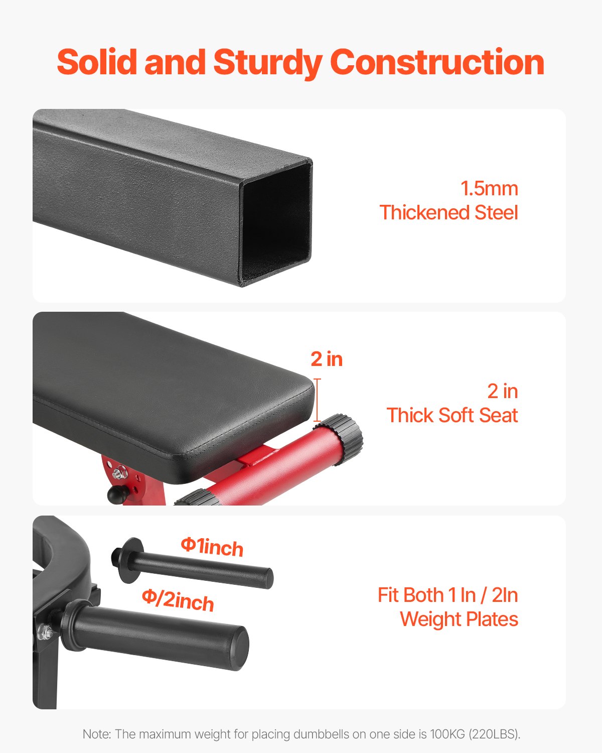 Chest Press Machine, 450 LBS Bench Press Set