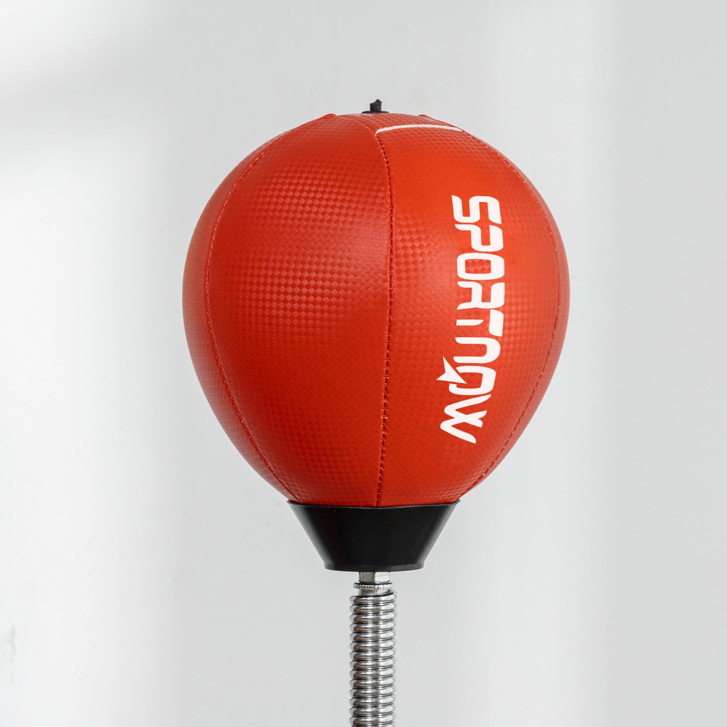 4.6'-6.7' Speed Bag Boxing Bag Stand, Reflex Bag Boxing Training Equipment, Speed Punching Bag, Red