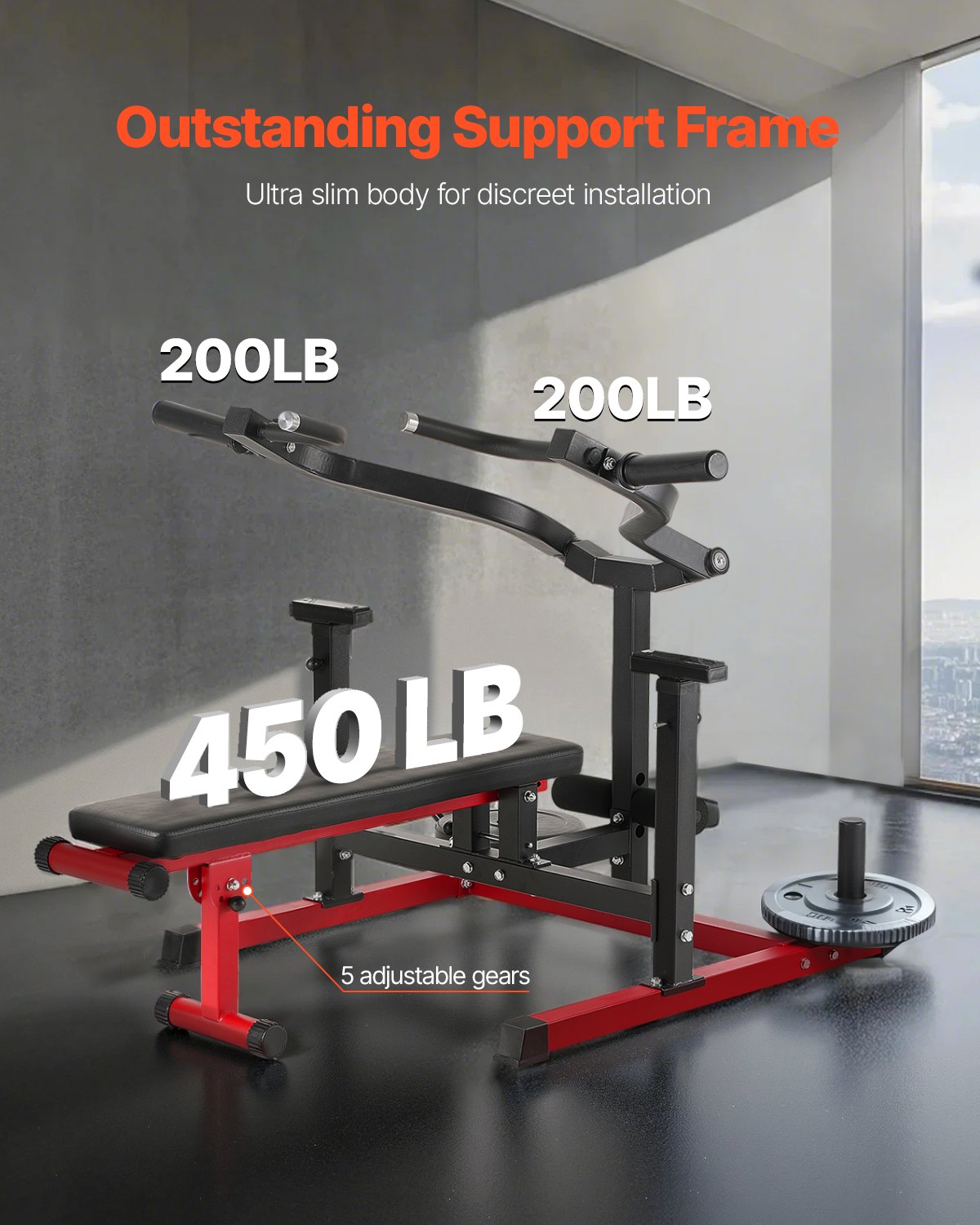 Chest Press Machine, 450 LBS Bench Press Set